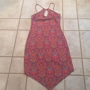 ❤️ Multi-colored halter dress SMALL NWOT
